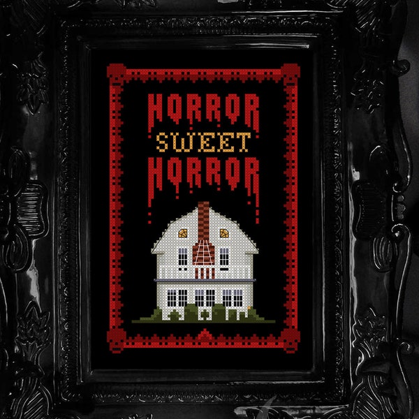 Horror Sweet Horror - Amityville House - Cross Stitch Pattern - Horror Cross Stitch, Movie Cross Stitch, Macabre, Classic, Suspense, Haunted