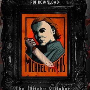 Michael Myers - Halloween - Horror Cross Stitch Pattern - Horror, Movie, Macabre, Thriller, Murder, Modern, Slasher, Gore, Vintage