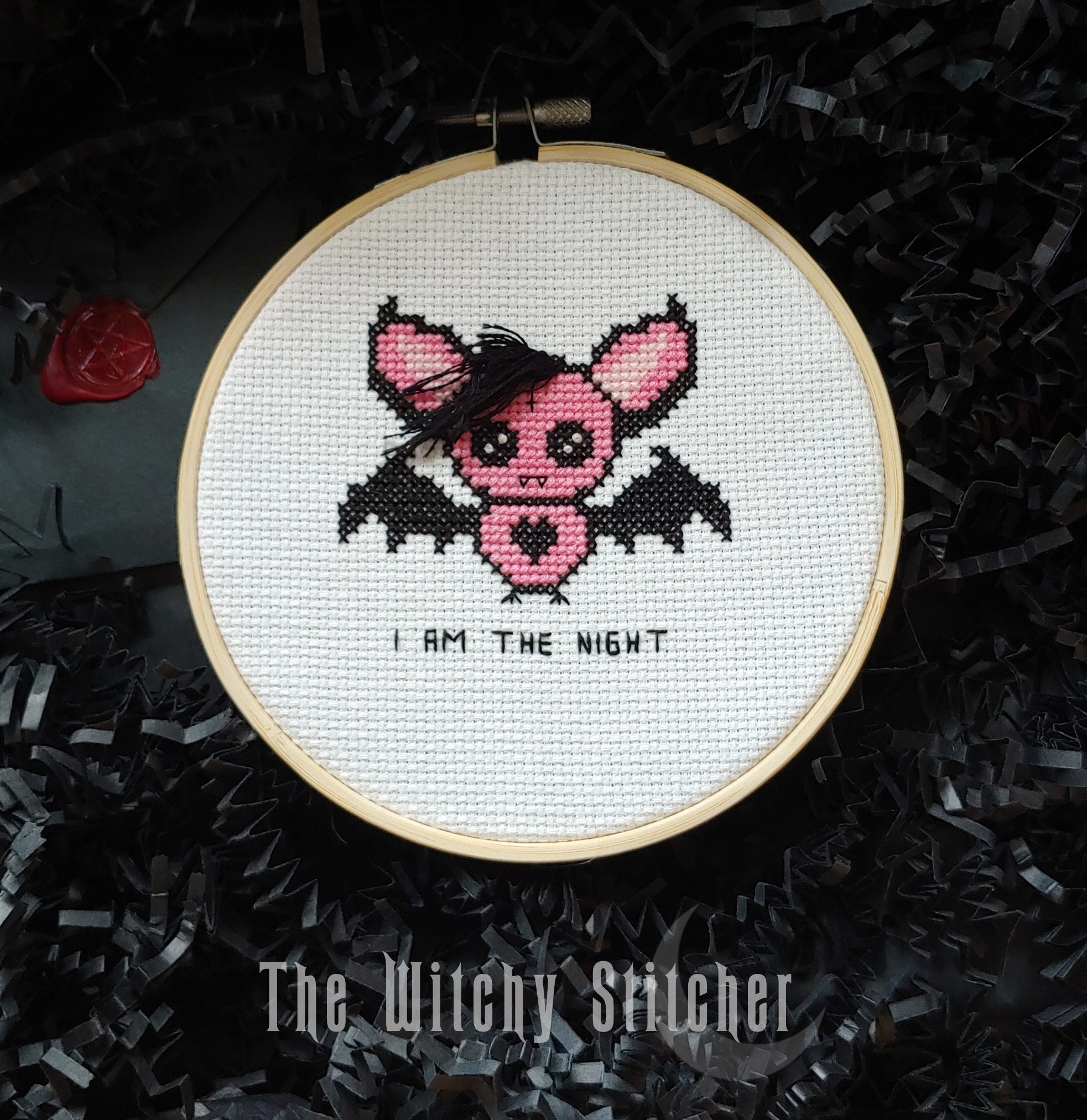 Night Witch cross stitch pattern