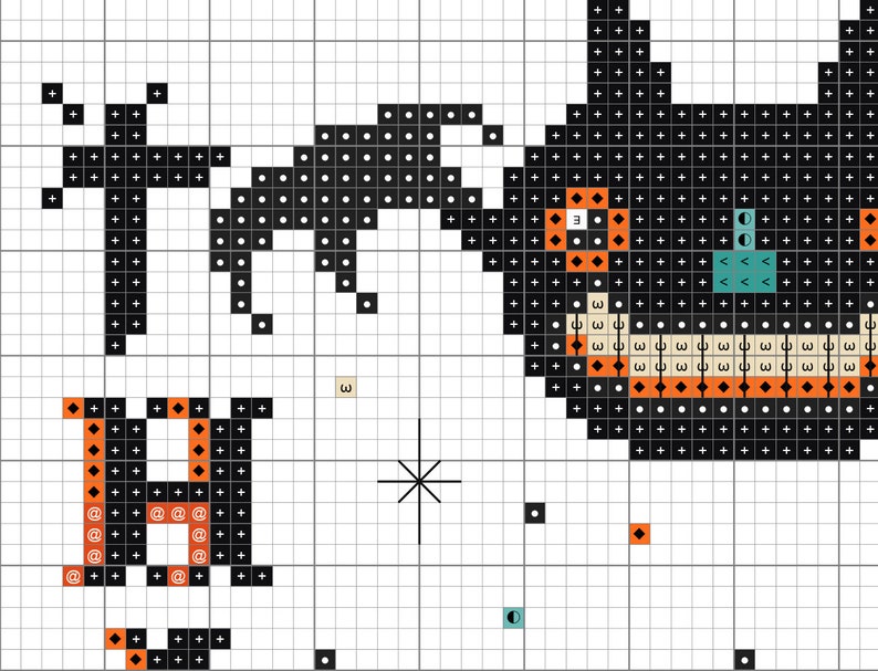 Halloween Time Cross Stitch Pattern Vintage Cat Beistle - Etsy