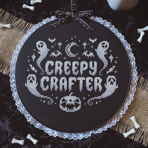 Stay Spooky Halloween Cross Stitch Pattern Creepy Cute - Etsy