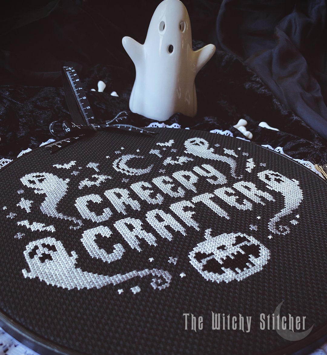 Creepy Crafter Cross Stitch Pattern Creep Cute Ghost -  Portugal