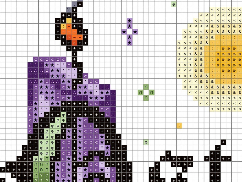 Ostara ~ Cross Stitch Pattern - Modern, Witchy, Gothic, Sabbat, Spring, Witch, Wheel Of The Year, Pagan, Easter, Spring Equinox image 5