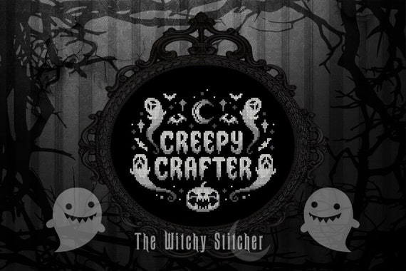 Creepy Crafter Cross Stitch Pattern Creep Cute Ghost -  Portugal