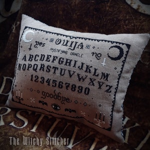 Ouija Board & Planchette Occult Cross Stitch Pattern BUNDLE Witch Cross Stitch, Horror, Macabre, Modern, Gothic stitch, Halloween image 5