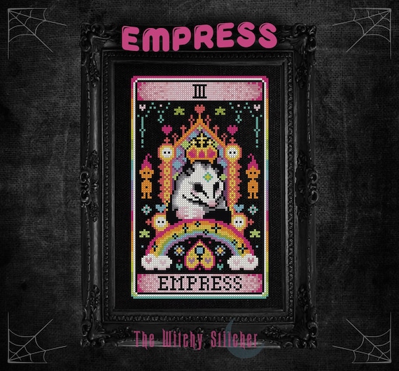 The Empress - Nostalgic Tarot - Cross Stitch Pattern - Retro, 90's