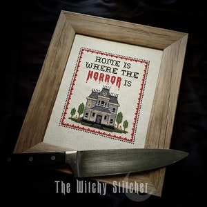 Home Is Where The Horror Is - Bates House - Cross Stitch Pattern - Horror, Movie, Macabre, Gothic, Psycho, Alfred Hitchcock, Cult Classic