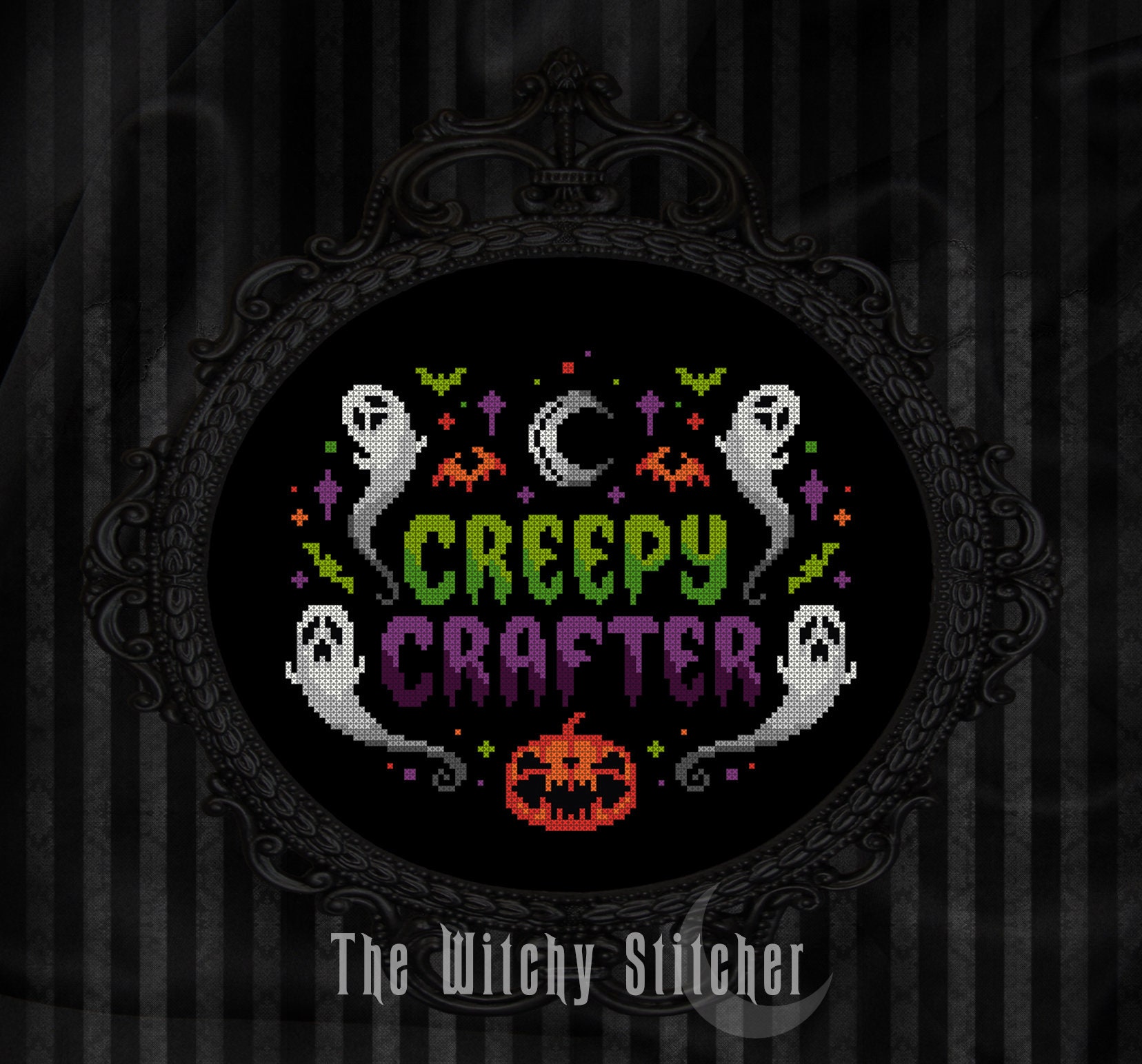 Creepy Crafter Cross Stitch Pattern Creep Cute Ghost -  Portugal