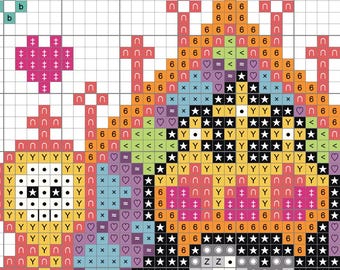 The Empress - Nostalgic Tarot - Cross Stitch Pattern - Retro, 90's