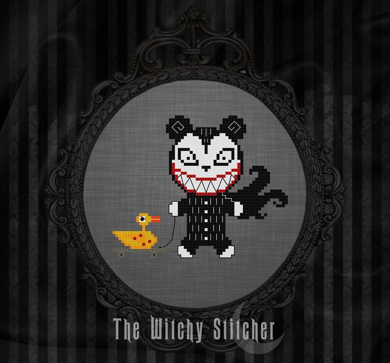 Nightmare Teddy and Duck Cross Stitch Pattern Vampire - Etsy