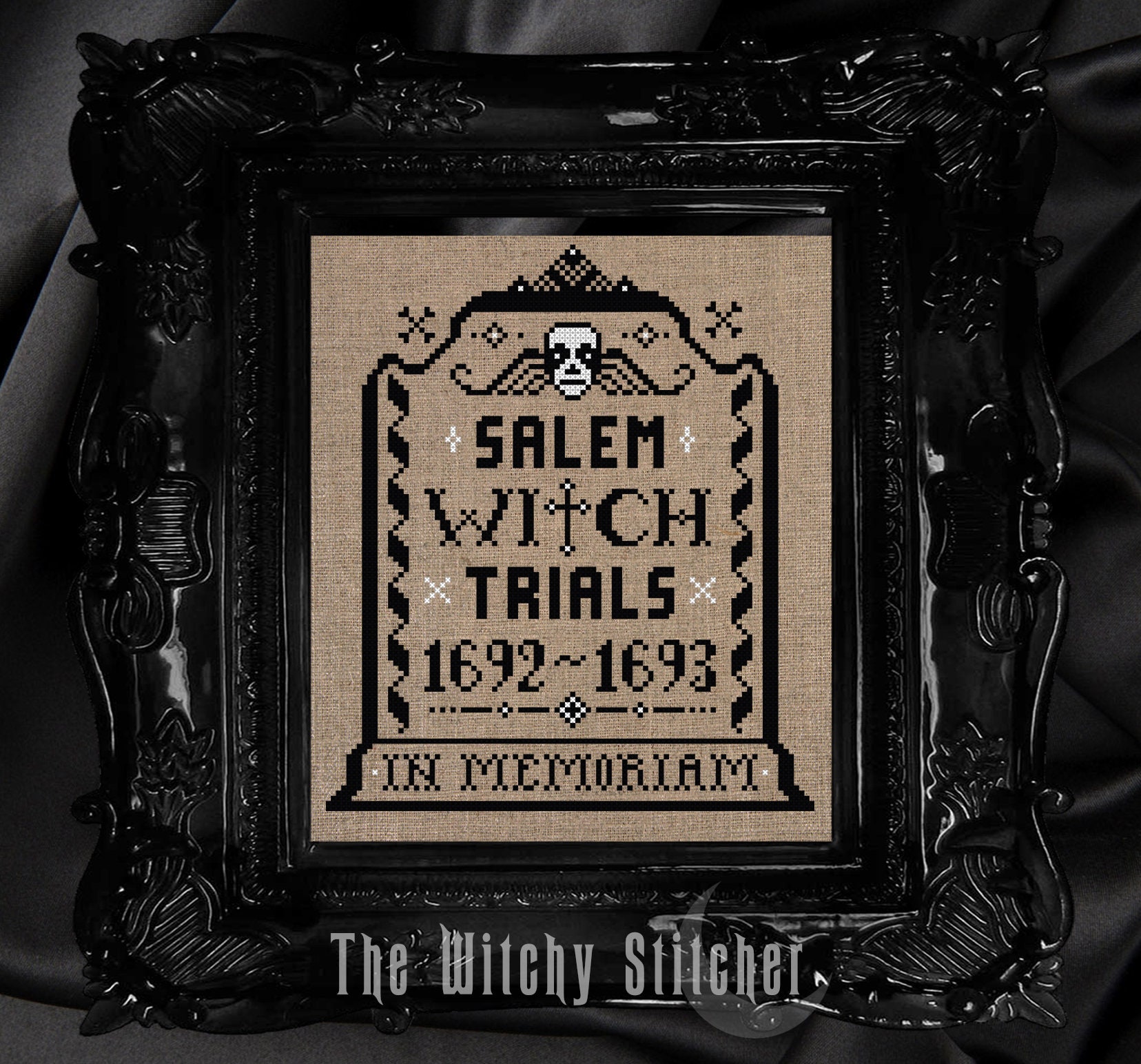 Salem Witch Trials in Memoriam Cross Stitch Pattern Etsy Canada