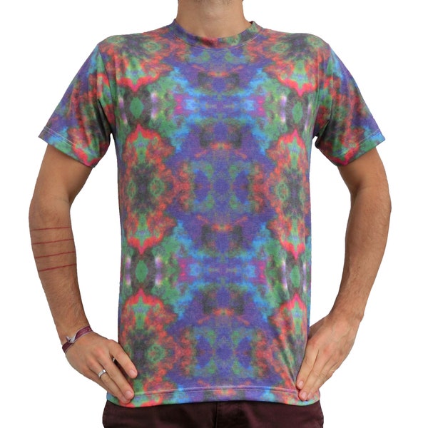 T-Shirt unique unisex artsy street style, colorful goa clothing, psy trip, best deal gift