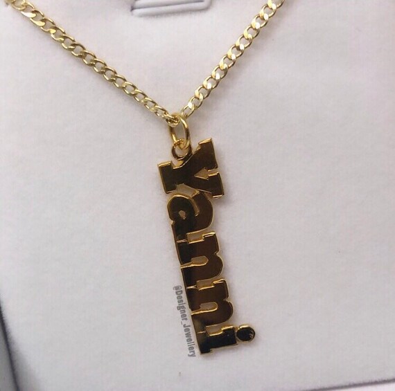 10k gold personalized name necklace