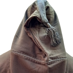 Exquisite Premium Quality Cashmere Hooded Cloak. Moroccan Cape. Winter wool Hooded Cape. Green Burnouse. Silham. 150cm length aprox