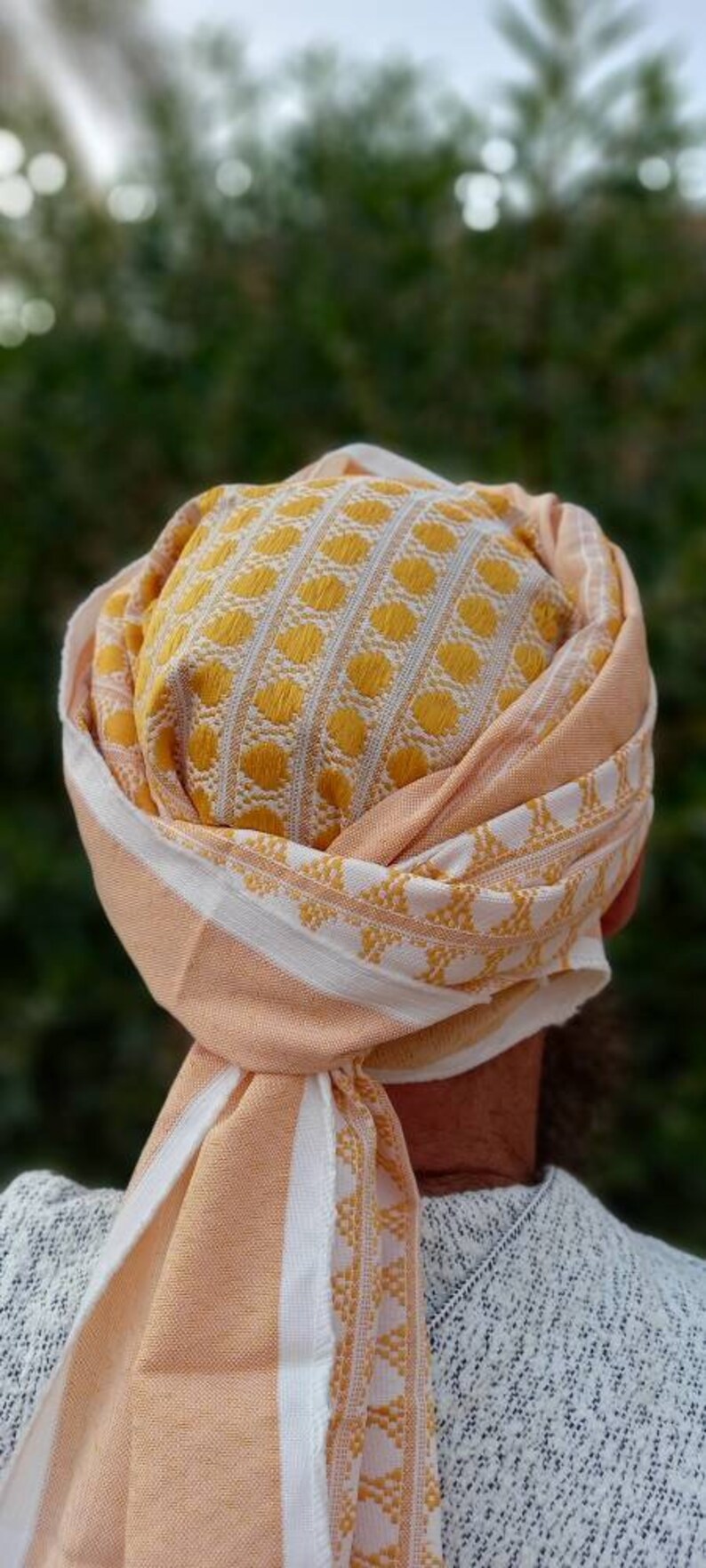 Luxury Moroccan scarf Moroccan head wrap Turban Bandana Head scarf Imaama Turban Hat Pagri Taureg Scarf Berber scarf Muslim men head scarf