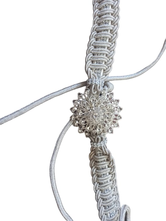 Ceinture argentée caftan discount