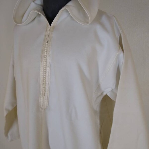 Cotton Nightwear Jalabiya Long & Short Sleeves- White main image 0