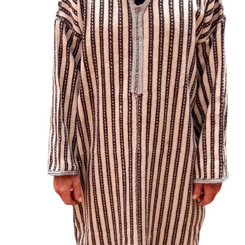 Reenactment Clothing. Tunic. Thick Heavy-weight Knee Length Hooded Moroccan Djellaba Size 46
