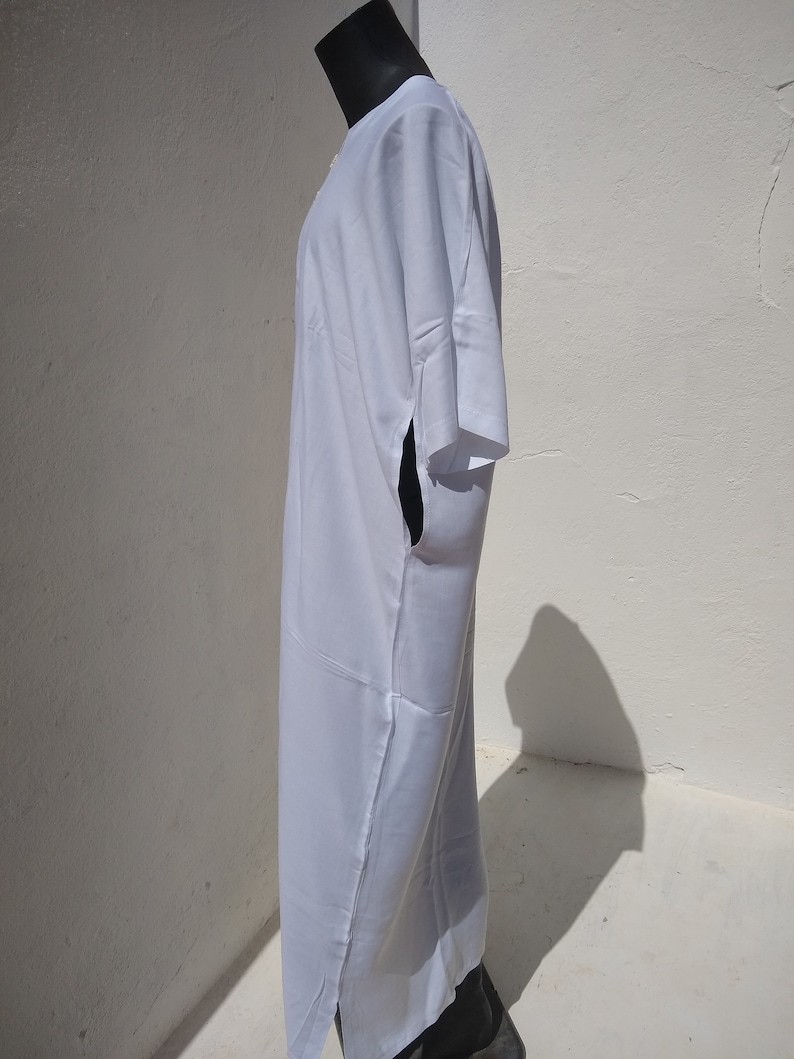 Size 56 Quality 2 pack of Moroccan thin short sleeve djellaba Moroccan thobe Jalabiya Qamees Kaftan Jubba