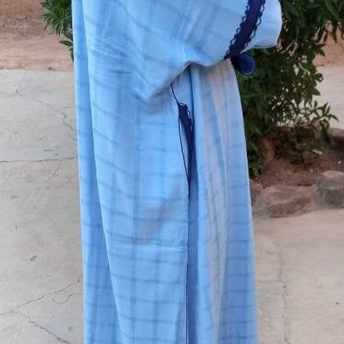Luxury Medium weight long sleeve warm Moroccan Gandora Khandora Jalabiya Djellaba Thobe Size 57