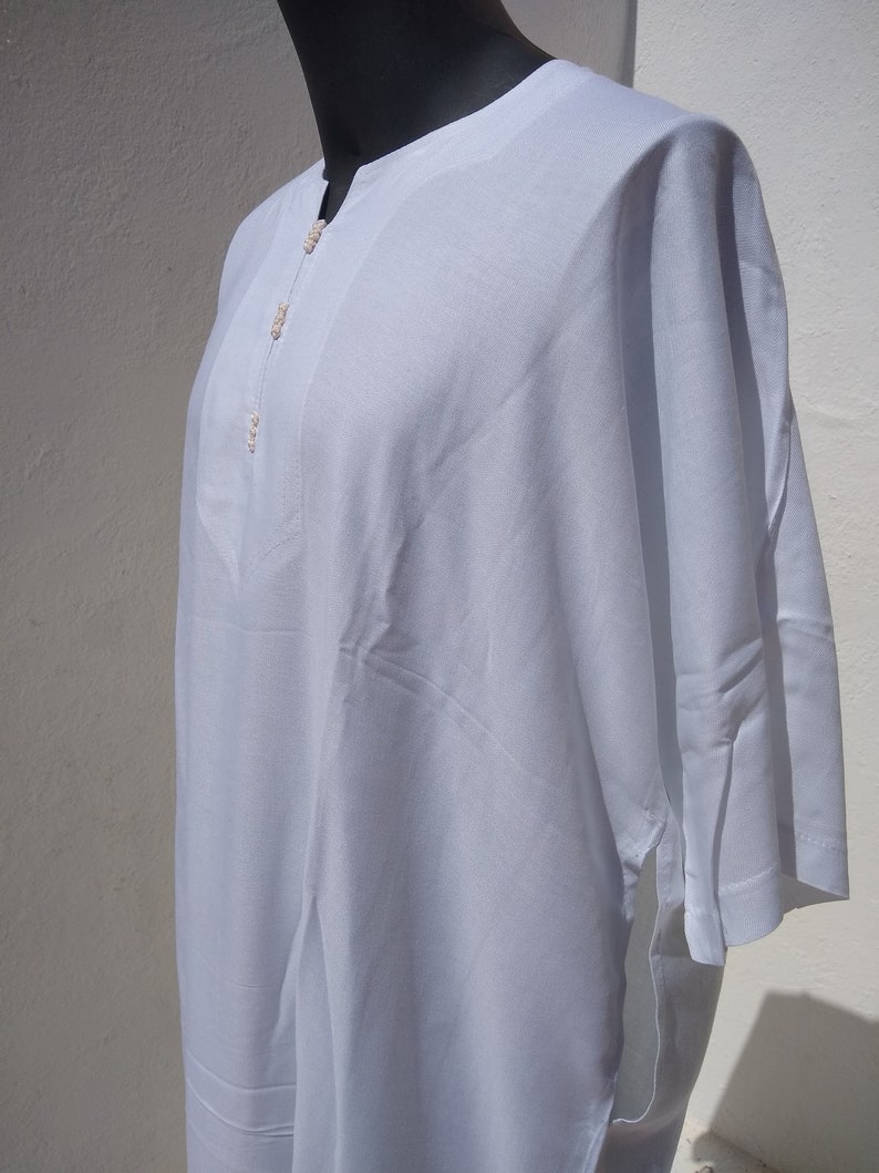 Size 56 Quality 2 pack of Moroccan thin short sleeve djellaba Moroccan thobe Jalabiya Qamees Kaftan Jubba