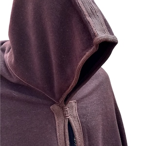 Exquisite Premium Quality Cashmere Hooded Cloak. Moroccan Cape. Winter wool Hooded Cape. Brown Burnouse. Silham. 150cm length aprox