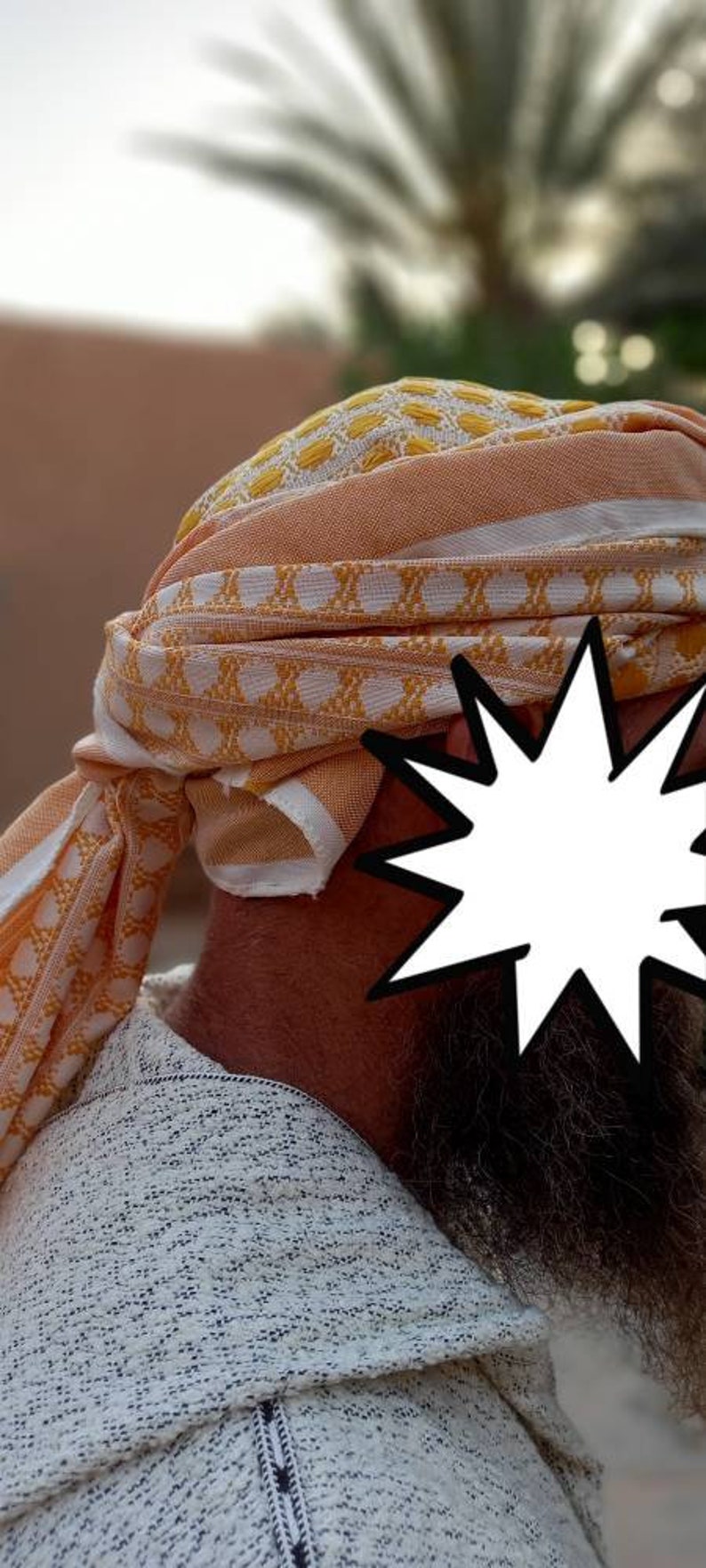 Luxury Moroccan scarf Moroccan head wrap Turban Bandana Head scarf Imaama Turban Hat Pagri Taureg Scarf Berber scarf Muslim men head scarf