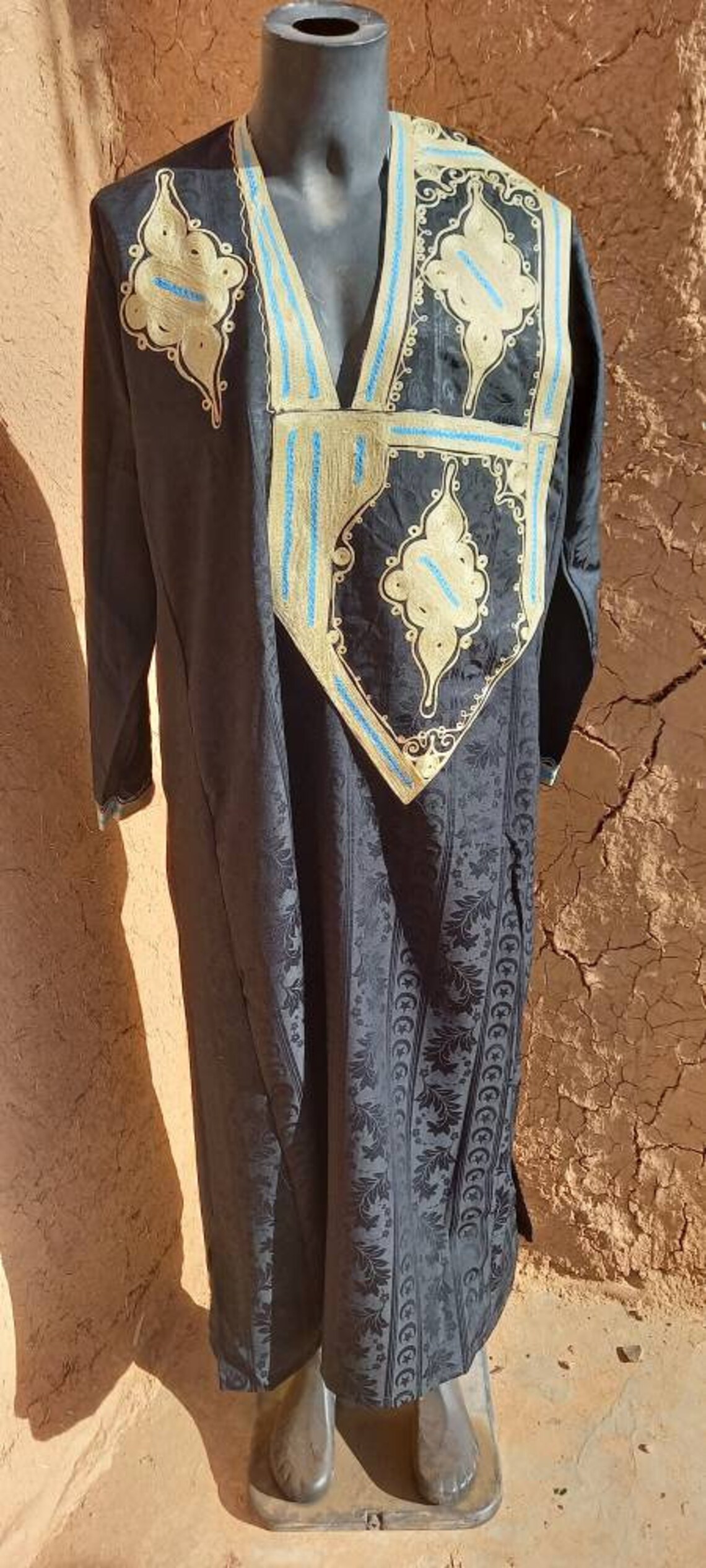 Mauritanian Thobe Mauritania Clothes Saharan Jalabiya Saharan Etsy