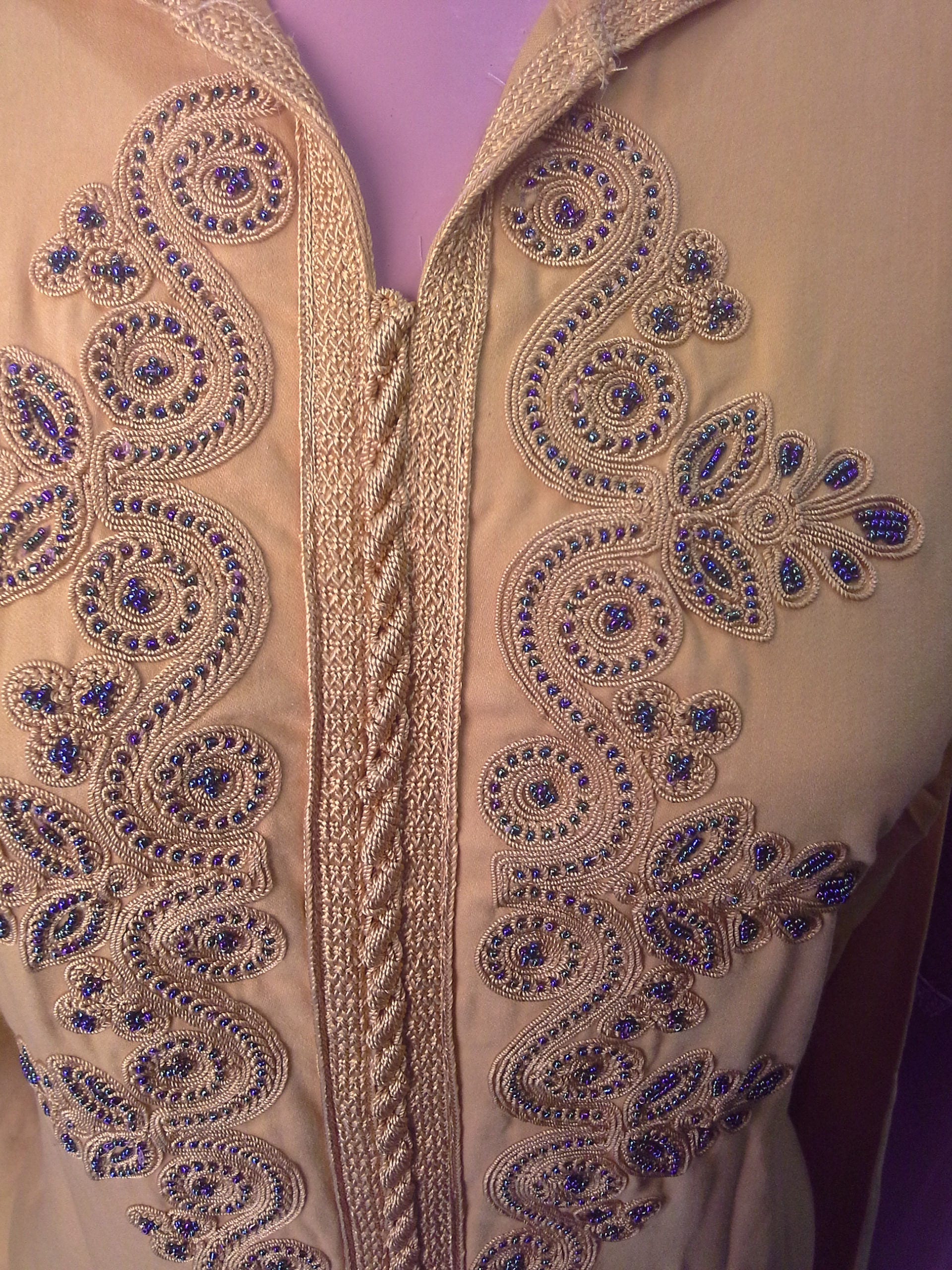 Image of Beautiful Excellent Quality Moroccan Thin Hooded Jalabiya Jilbab Jubba Kaftan Caftan Abaya Maxi Dress  Colours To Choose