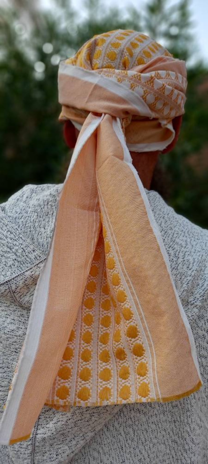 Luxury Moroccan scarf Moroccan head wrap Turban Bandana Head scarf Imaama Turban Hat Pagri Taureg Scarf Berber scarf Muslim men head scarf