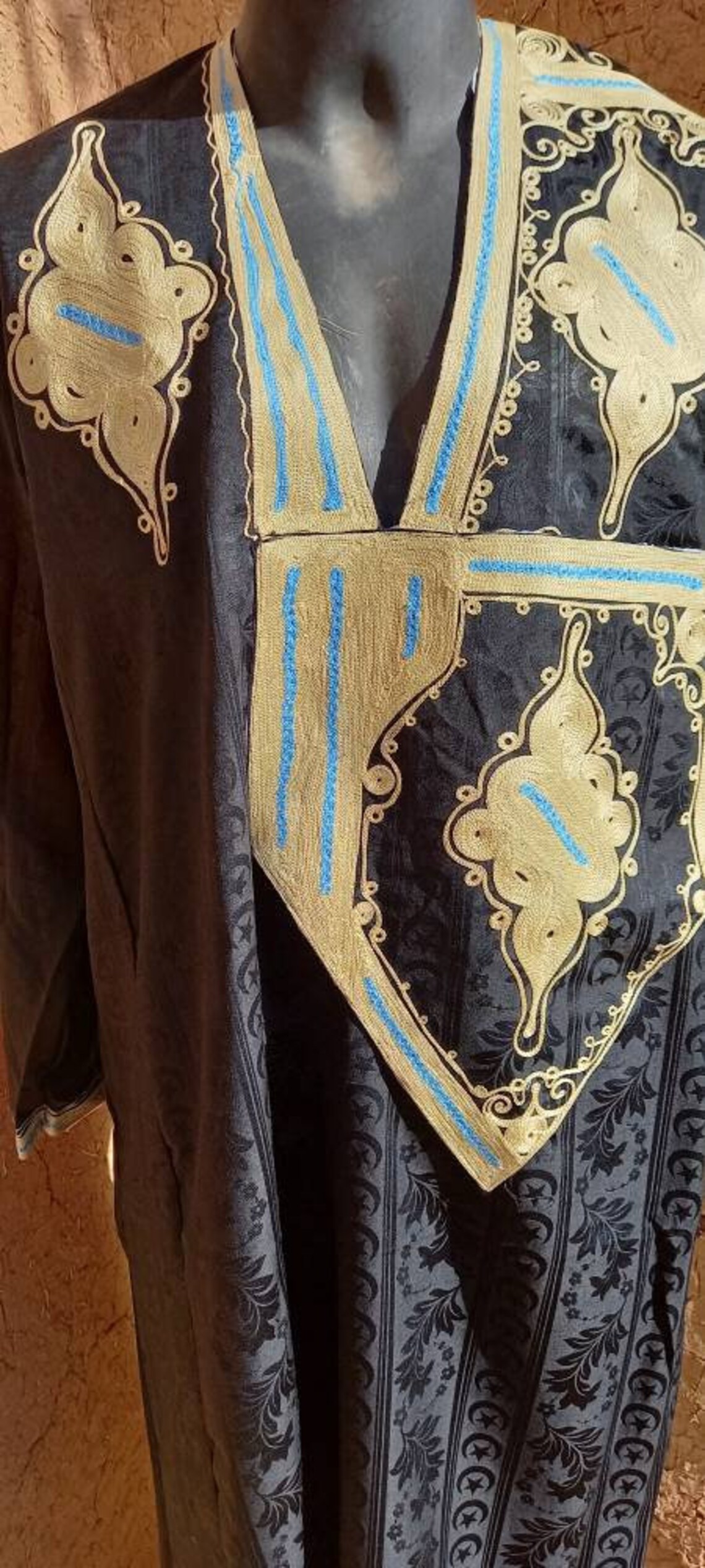 Mauritanian Thobe Mauritania Clothes Saharan Jalabiya Saharan Etsy