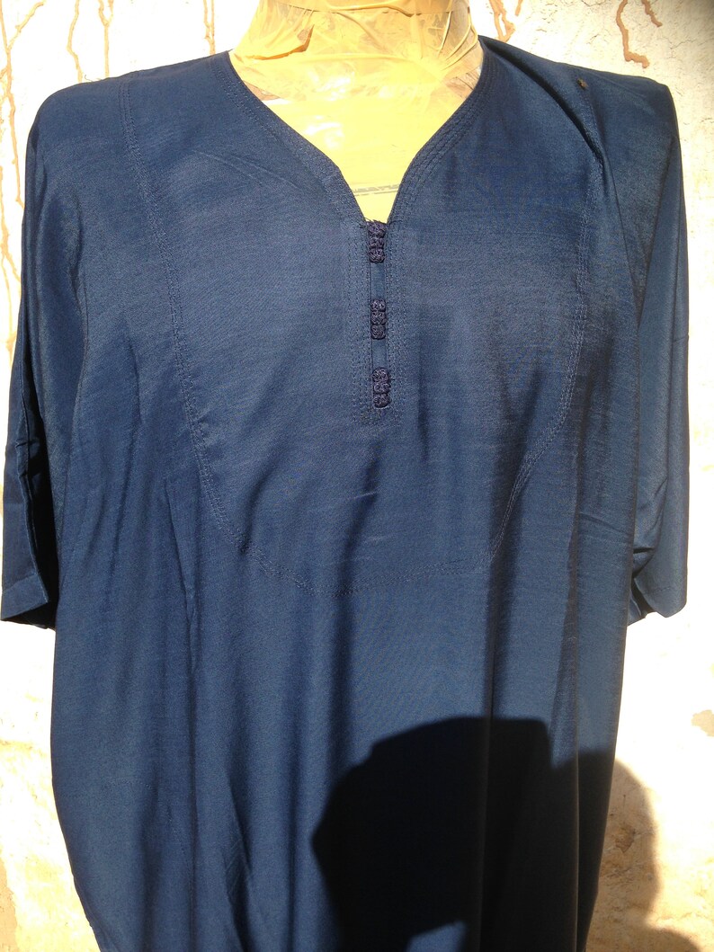 Size 56 Quality 2 pack of Moroccan thin short sleeve djellaba Moroccan thobe Jalabiya Qamees Kaftan Jubba