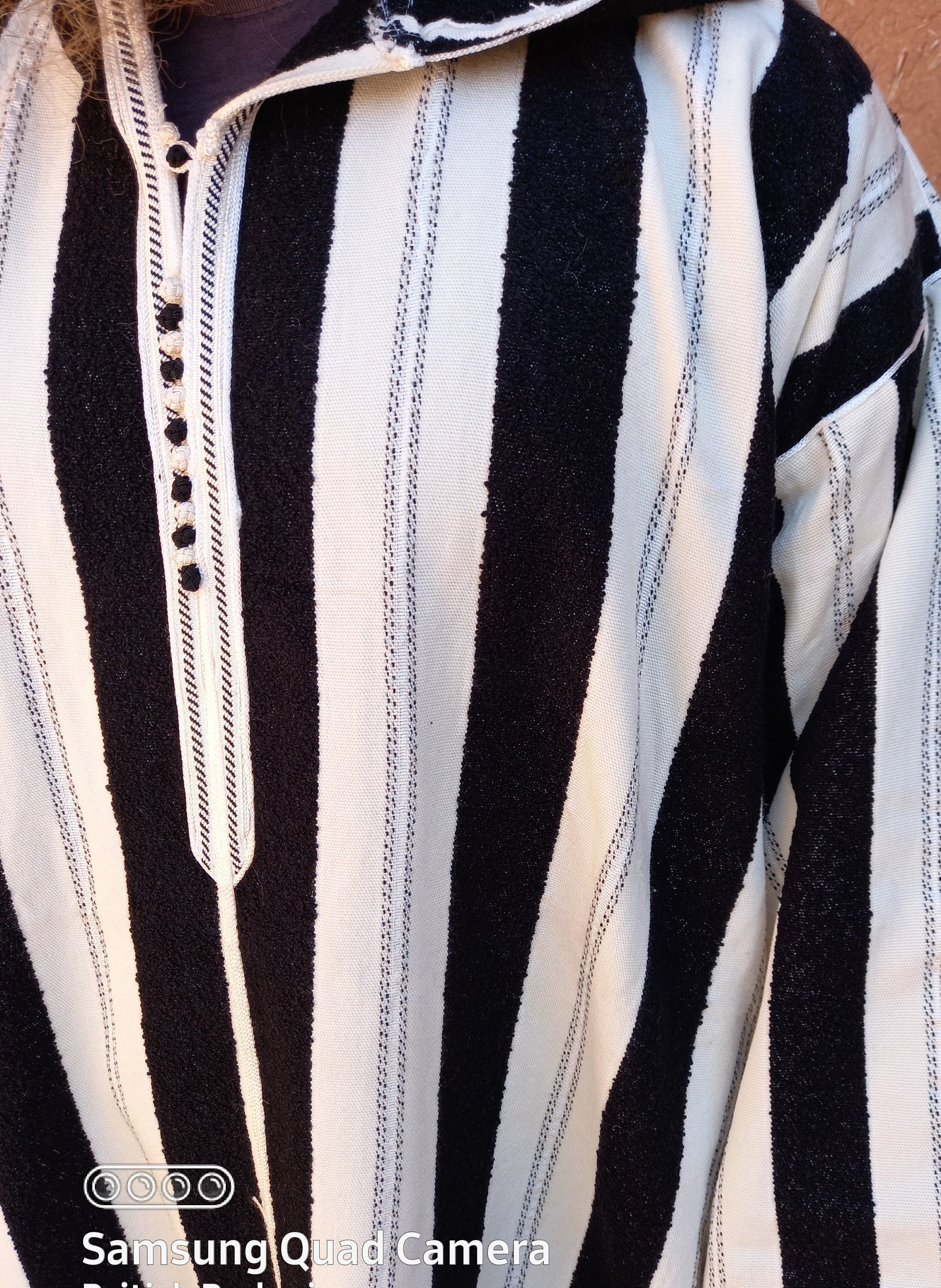 Image of Luxury Moroccan Wool Djellaba/Gandora Khandora Jalabiya Thobe Qamees. Size - 54". Different Sizes & Colours Available