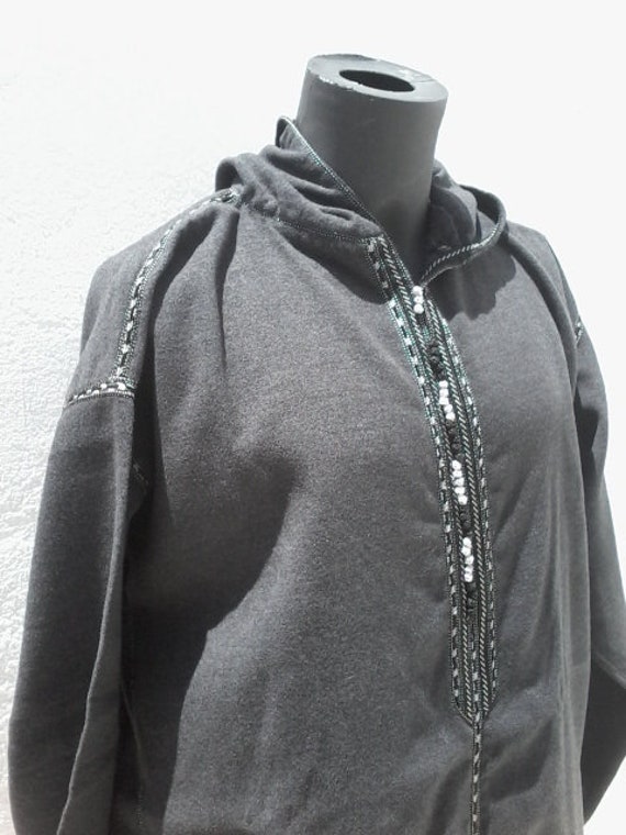 Size 54 100/% cotton Men Moroccan hooded thobe//djelleba.jubba.thobes.2018