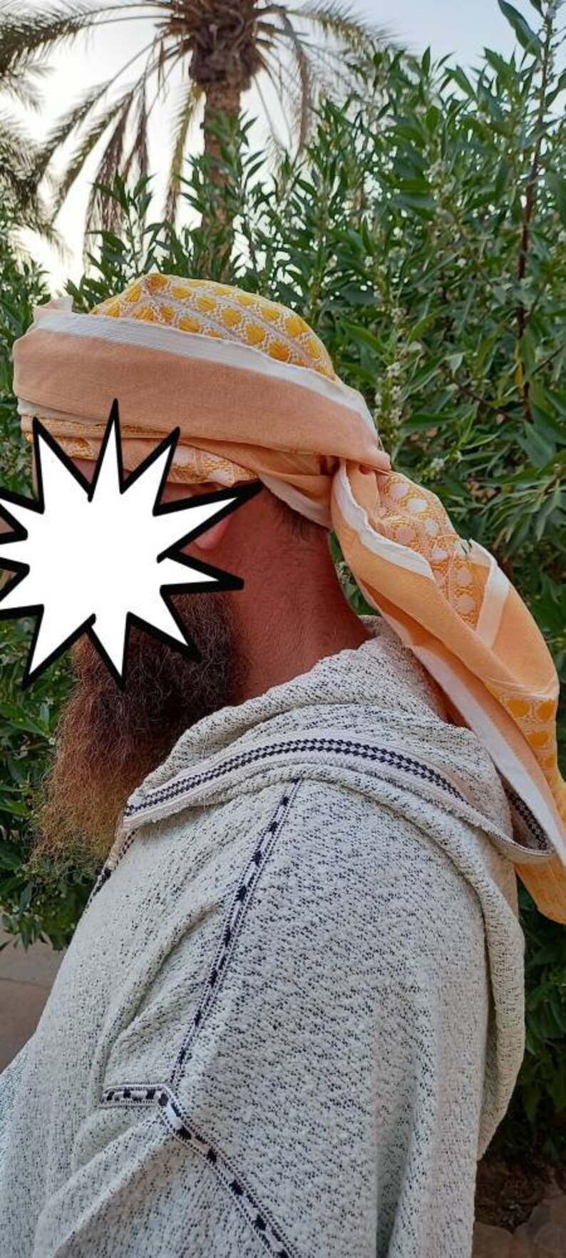 Luxury Moroccan scarf Moroccan head wrap Turban Bandana Head scarf Imaama Turban Hat Pagri Taureg Scarf Berber scarf Muslim men head scarf
