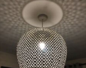Stunning Moroccan Large Ceiling Hanging. Large Dome Ceiling light.  Beautiful Light Penetrating Dome Light Shade.
