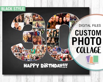 Photo Collage Poster Etsy