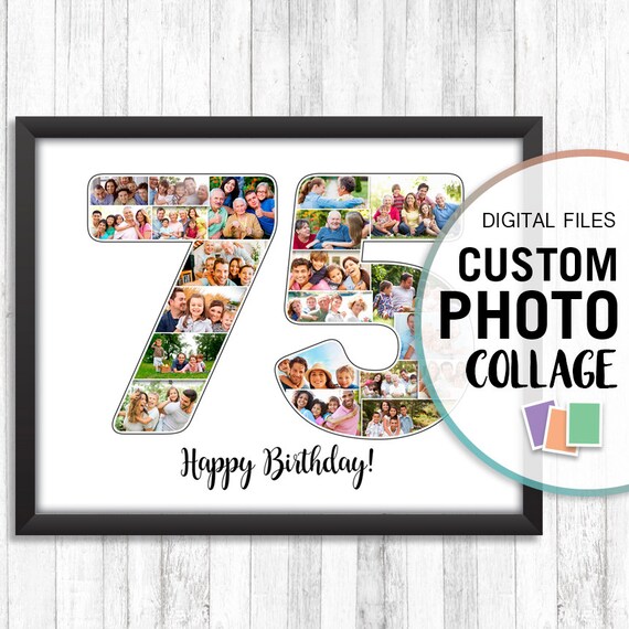 75th Birthday Gift 75th Wedding Anniversary 75th Birthday Etsy