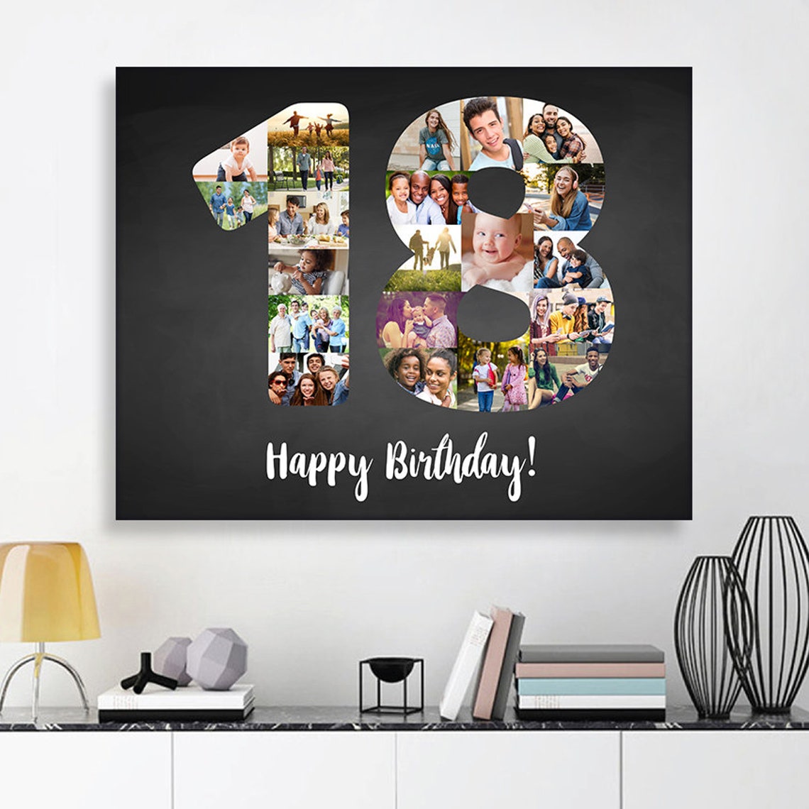 18. Geburtstag Fotocollage 18. Geburtstagsgeschenke für - Etsy.de