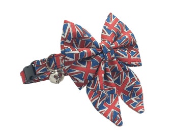 union jack cat collar
