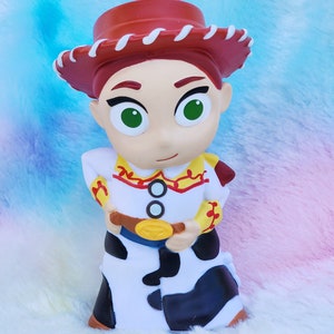 Grande figura di gomma di Jessie Toy Story / Disney Lover / Toy Story Gift / Giocattolo da scrivania / Jessie Cowgirl / Regalo divertente per bambini