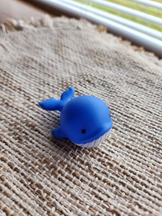 Whale Sea Ocean Animal Themed Blue Rubber Figure Rubber Animal Animals Rubber Duck Ducks Blue White Black Individual Etsy
