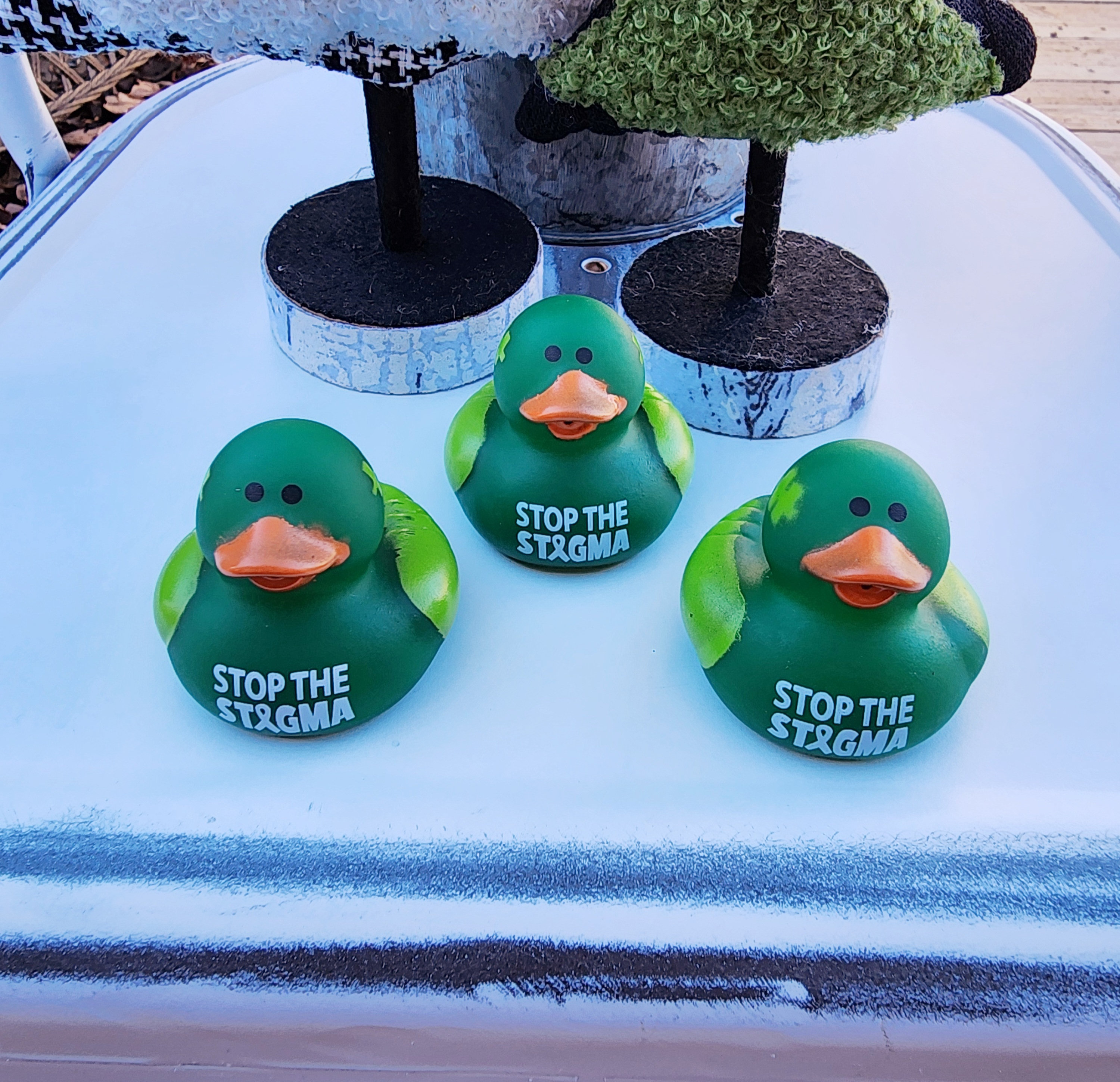Mental Health Awareness Rubber Duck - Green Light Green - Etsy