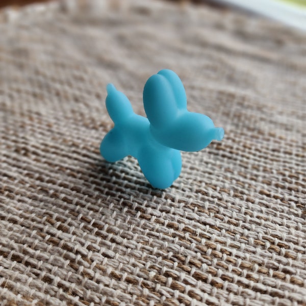 Balloon Dog Cute Rubber Balloon Dog Themed Blue Rubber Dog Dogs Rubber Duck Ducks - Blue - Individual