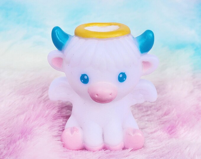 Angel Highland Cow | Cute Novelty Gift | Cow Lover | Rubber Animal ...