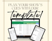 Dance Performance, Theater Production, Cue Digital Template, Dance Teacher Organizer