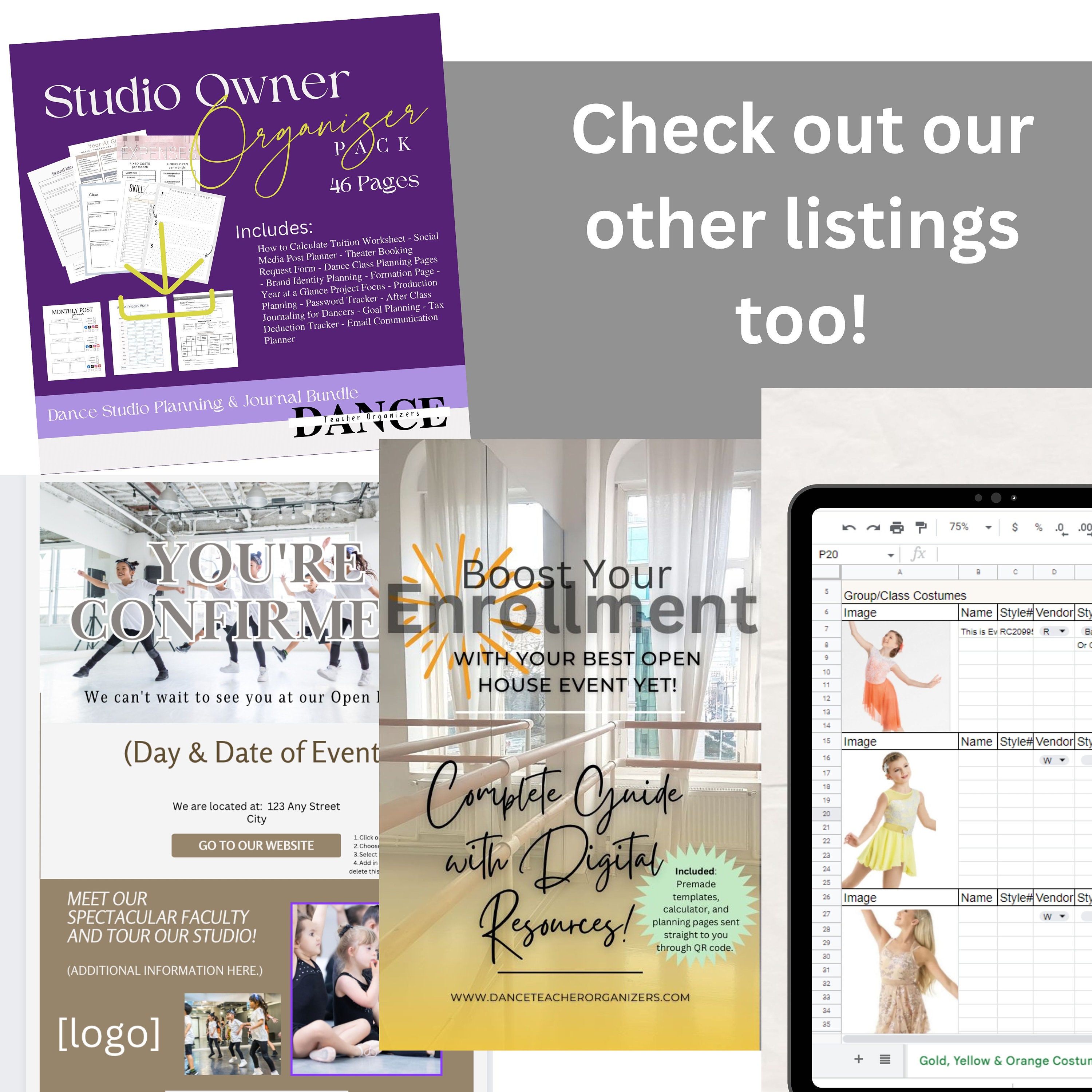 Editable Dancer Handbook for Dance Studios, Dance Teachers, Ballet ...