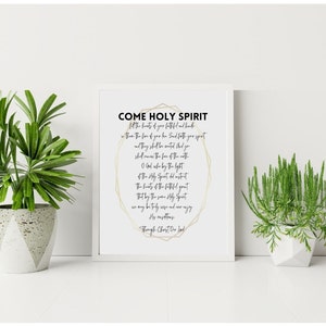 Catholic Holy Spirit Prayer, Printable PDF