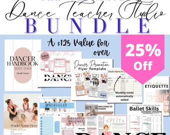 Ultimate Dance Teacher Bundle, Digital Planners, Dance Templates, Dance Lesson Planning, Dance Studio Organizers, Pages Pack