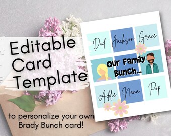 Brady Bunch Template - Etsy